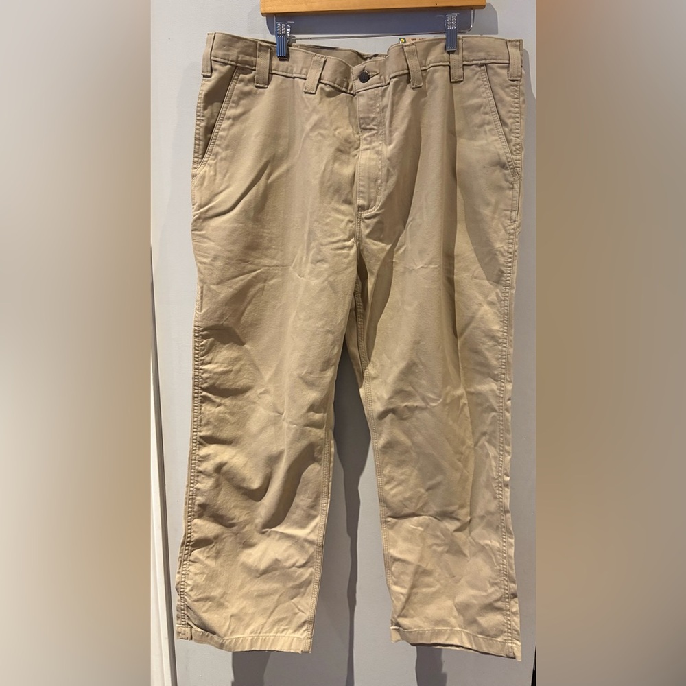 Carhartt Relaxed Fit Rugged Work Khaki Pants
